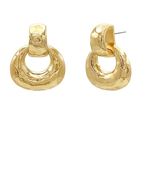 Hammered Knocker Earrings