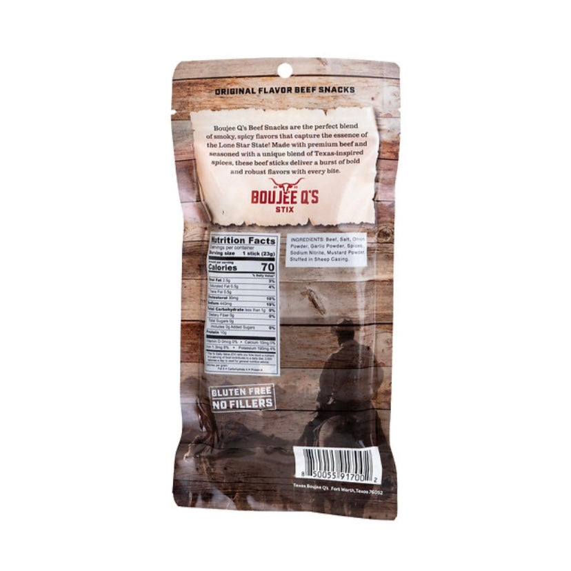 Boujee Q's Original Beef Sticks