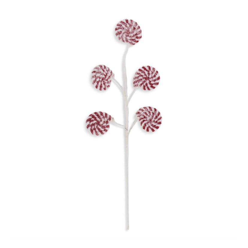 Red and White Lollipop Spray