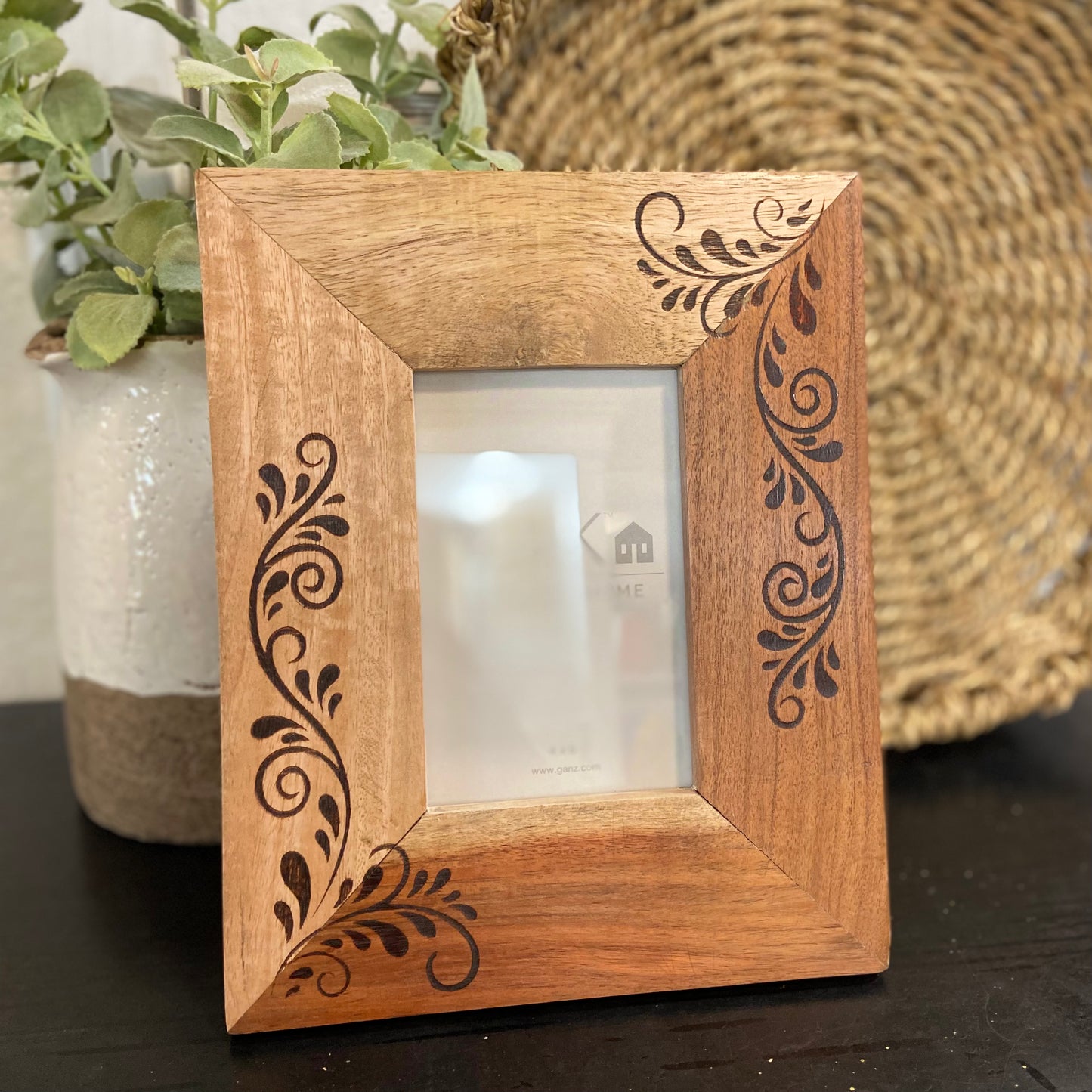 Carve Leaf Frame 4x6