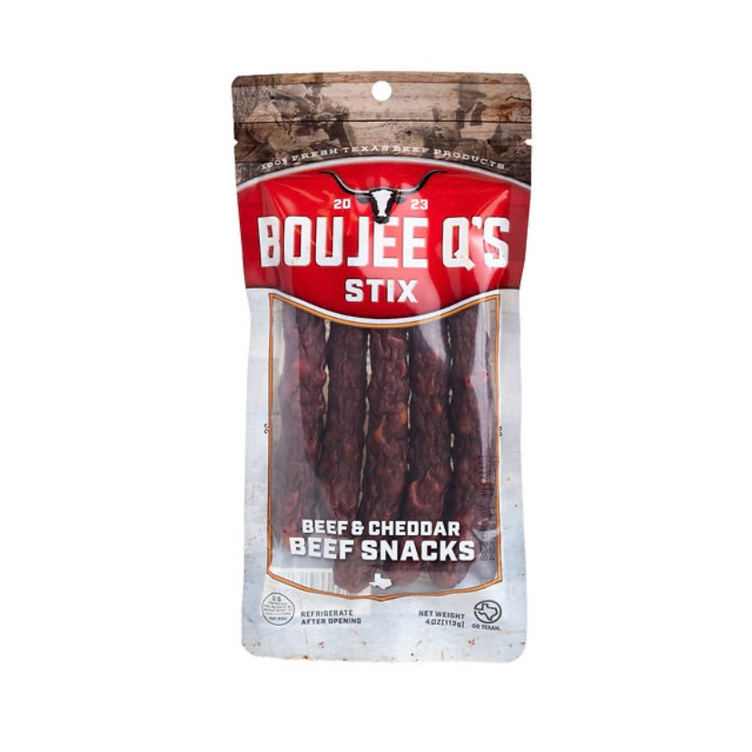 Boujee Q’s Beef and Cheddar Sticks