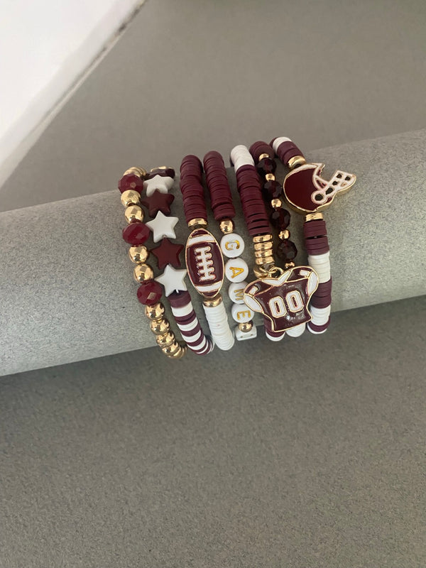 Set of 7 Gameday Bracelets