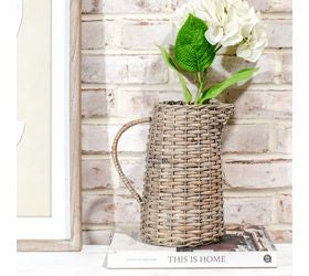 Wicker Pitcher Vase