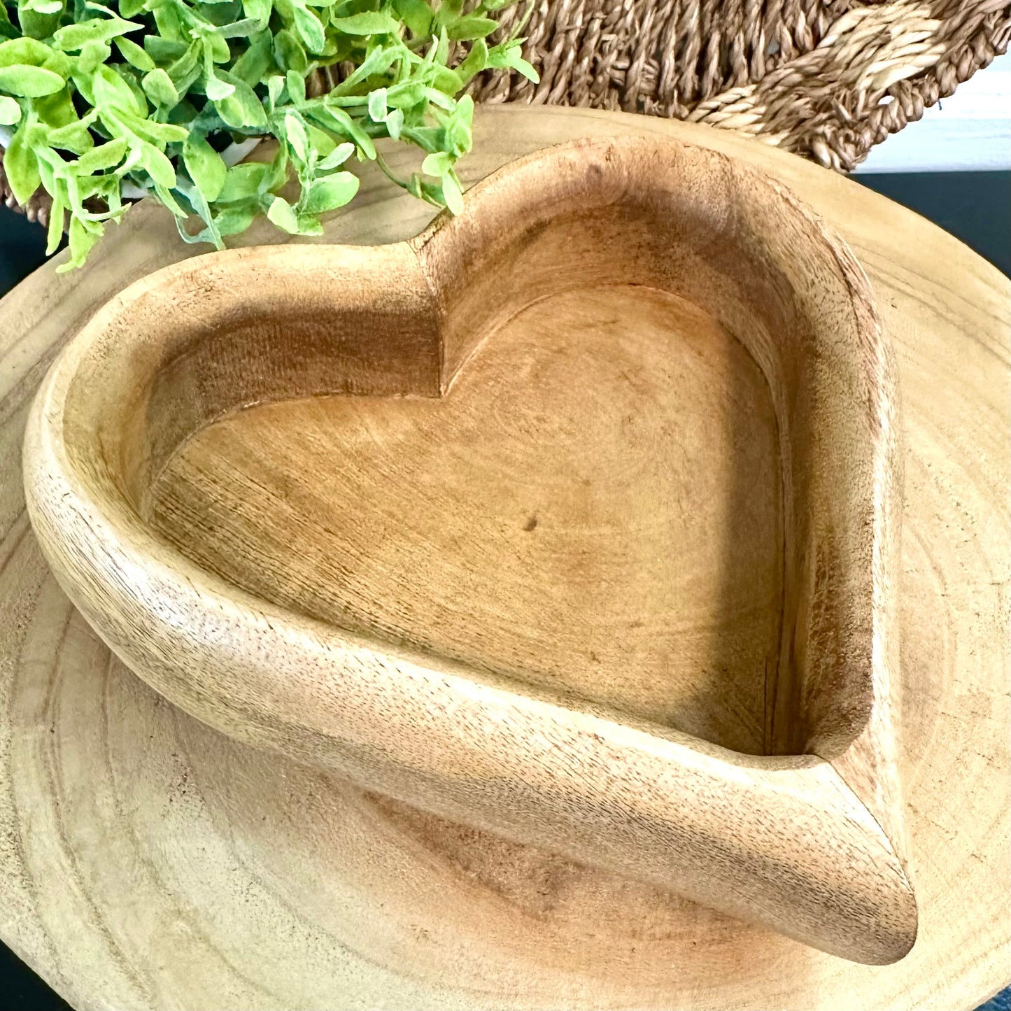 Wooden Heart Tray