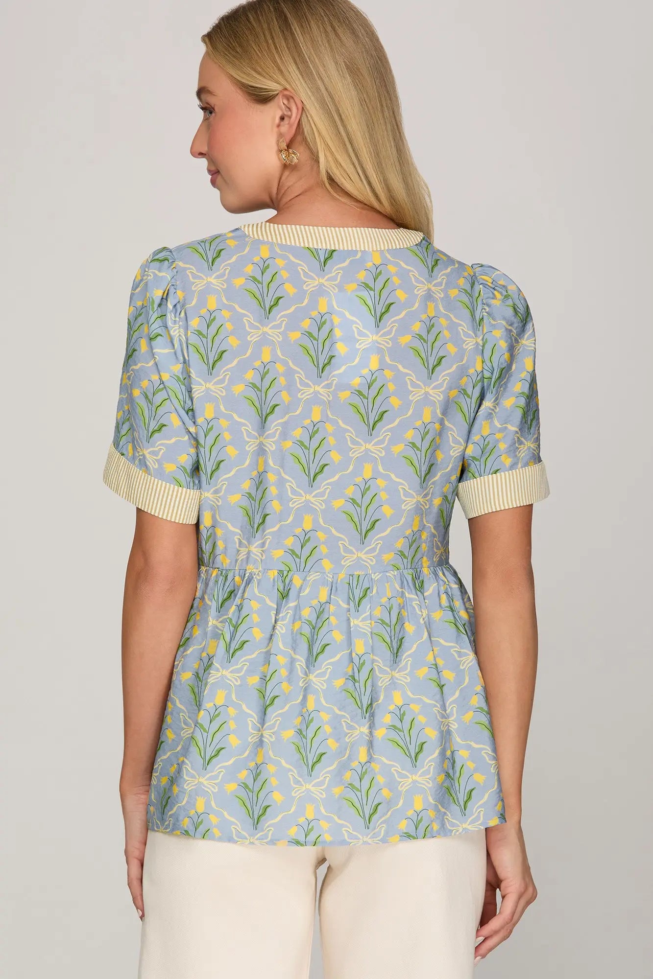 Printed Woven Top