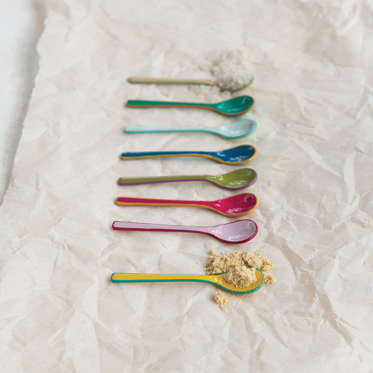 Enameled Salt Spoon
