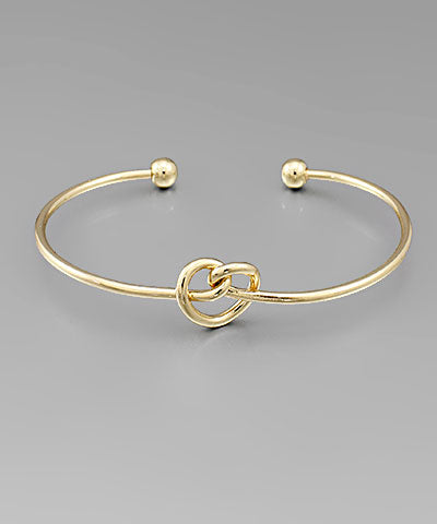 Knotted Heart Cuff