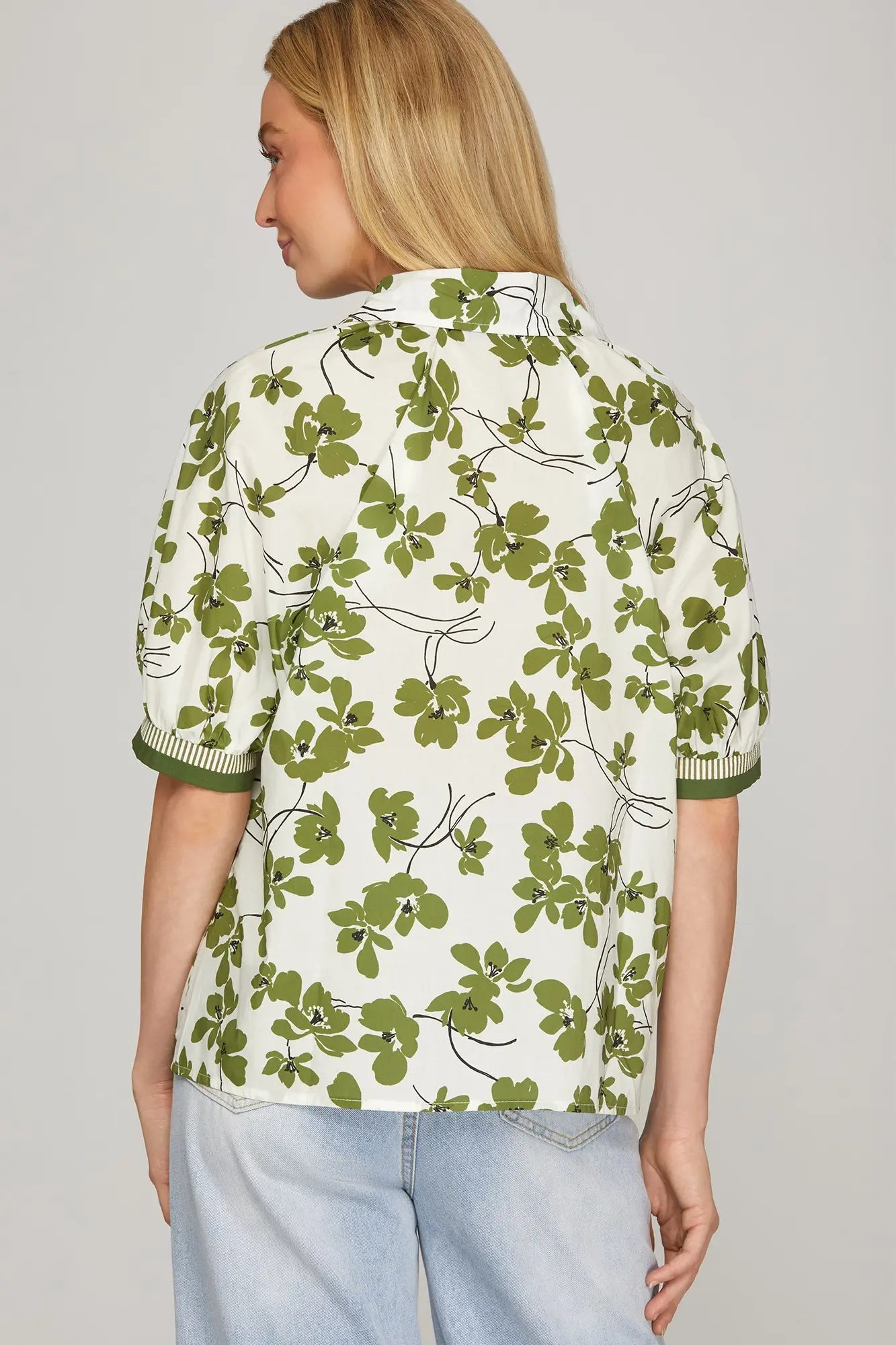 Floral Button Down Top