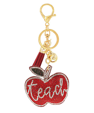 Teach Charm Keychain
