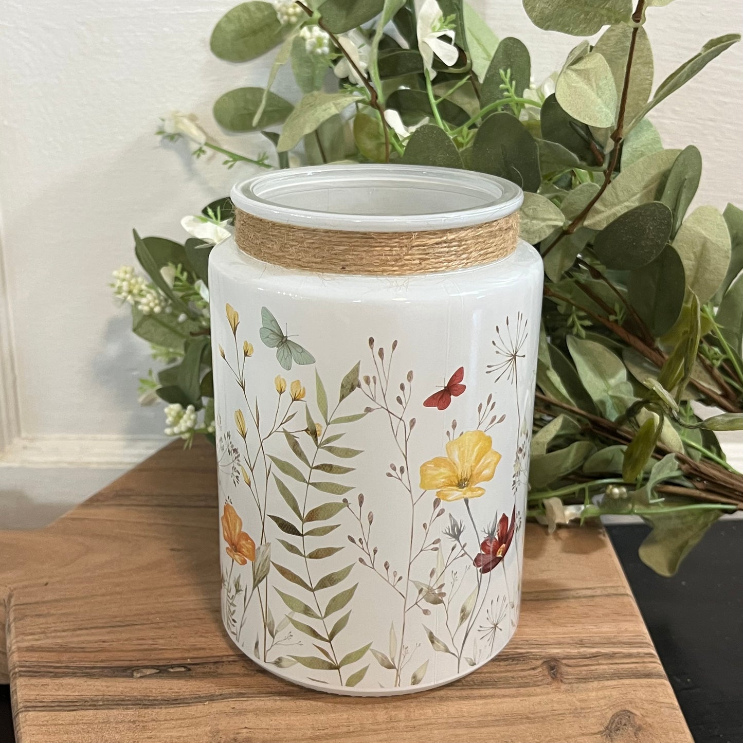 Wildflower Glass Jar