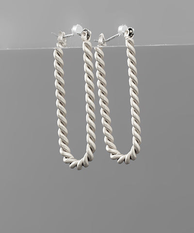 Twist Oval Hoops