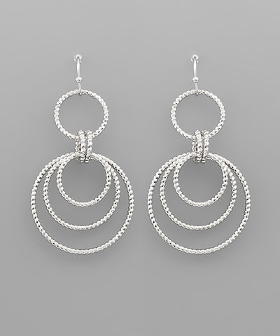 Multi Circle Link Earrings