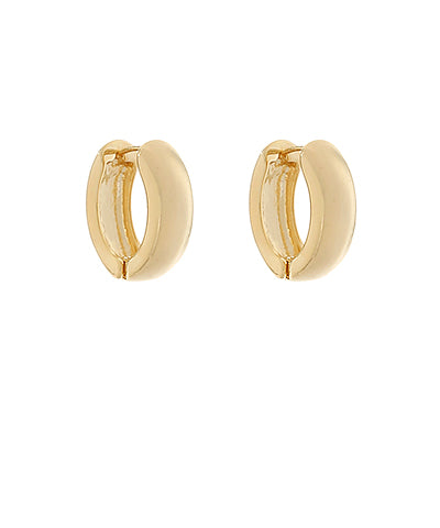 Oval Huggie Hoops