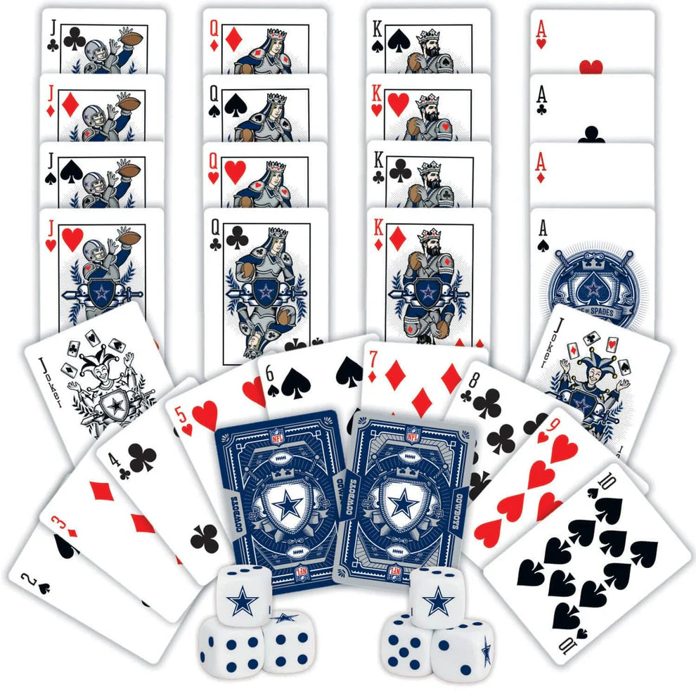 Dallas Cowboys Playing Cards & Dice Set