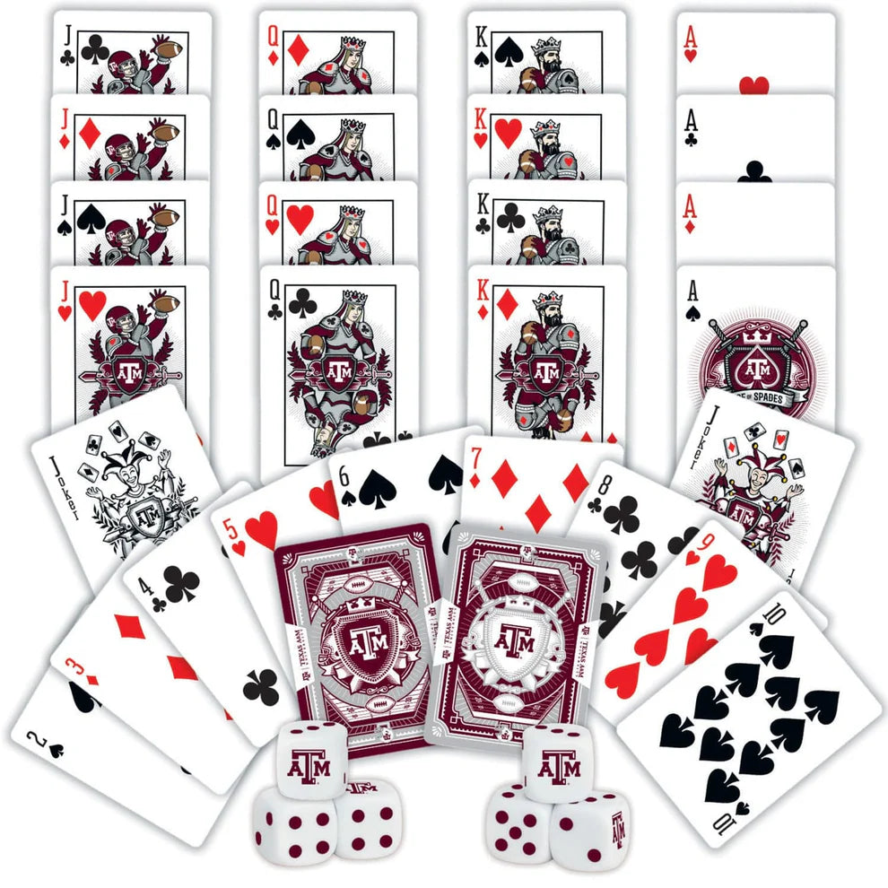 Texas A&M Aggies Playing Cards & Dice Set