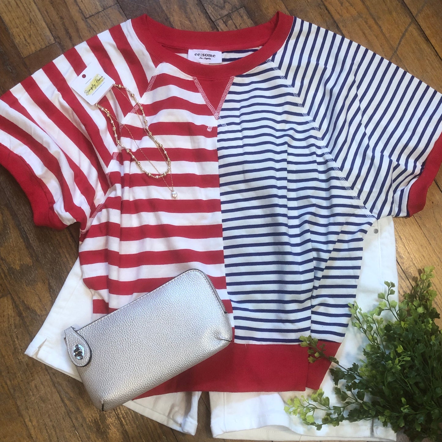 Stripe Color Block Top