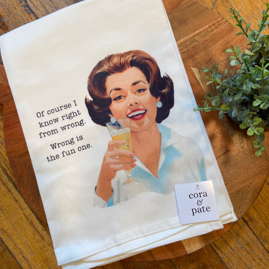 Right From Wrong Towel