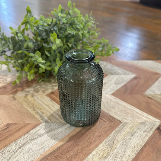 Light Blue Textured Jar