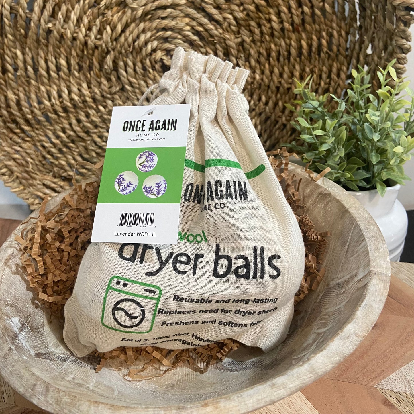 Wool Dryer Ball Set- Lavender