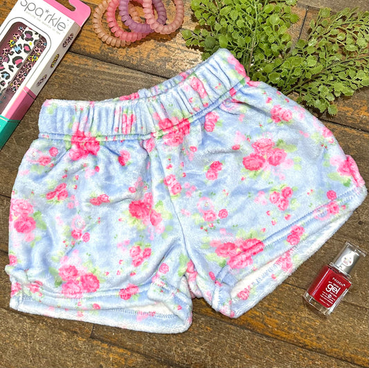 Floral Plush Shorts