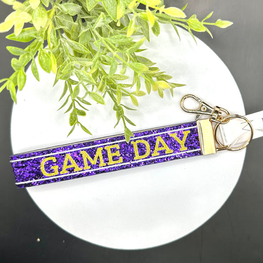 Panther Game Day Wrist Strap Keychain