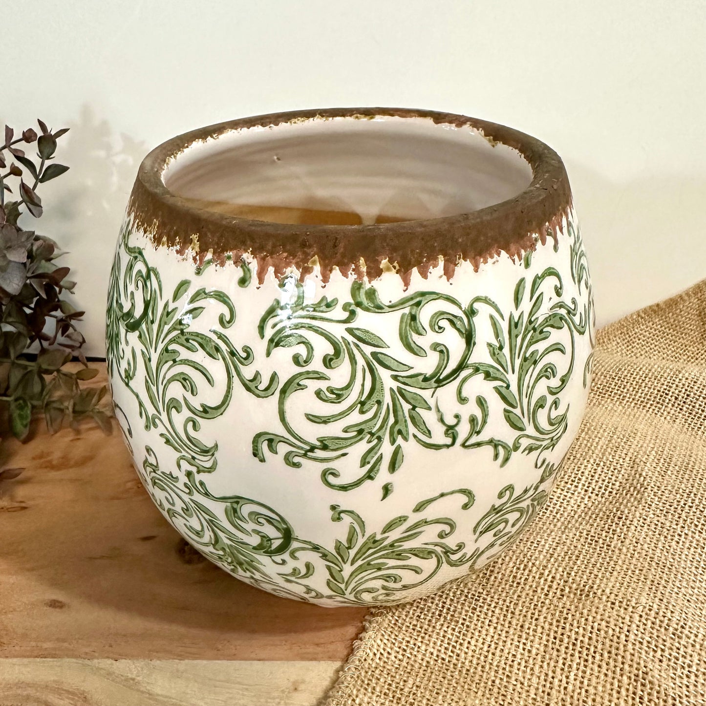 6" Green Heirloom Pot