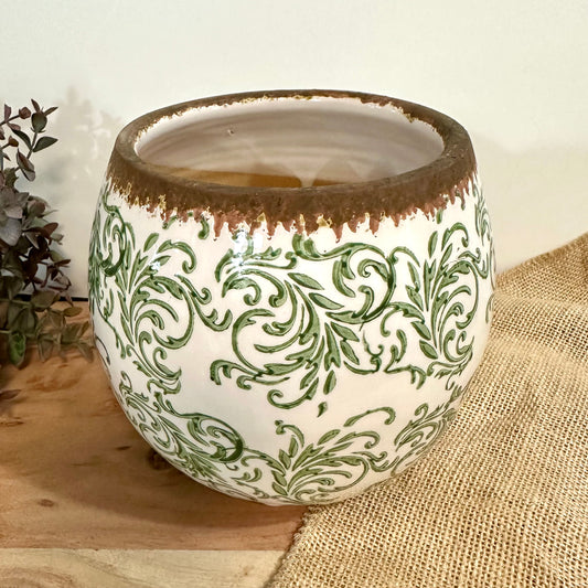 6" Green Heirloom Pot