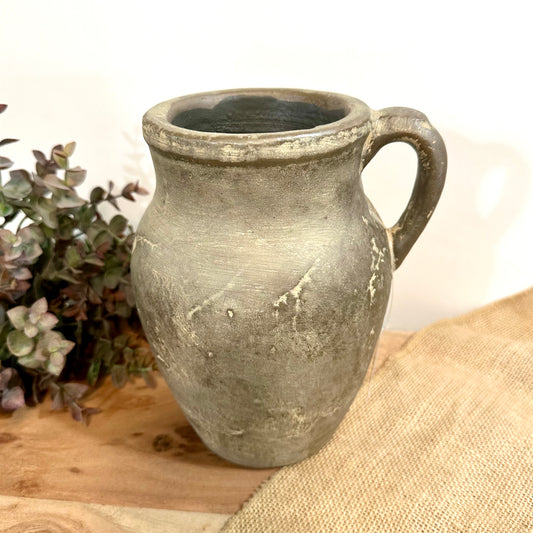 Antique Charcoal Handle Vase