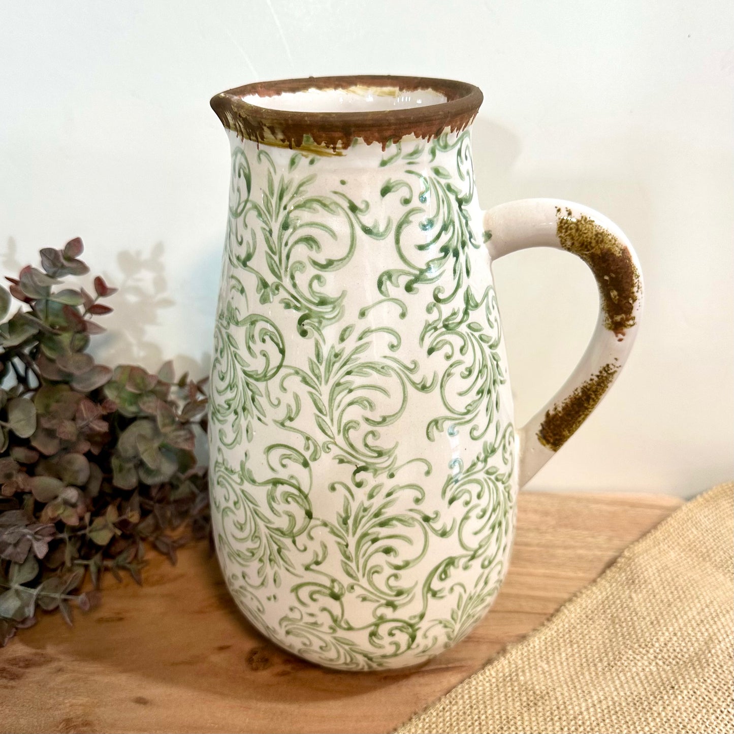 Green Heirloom Pitcher