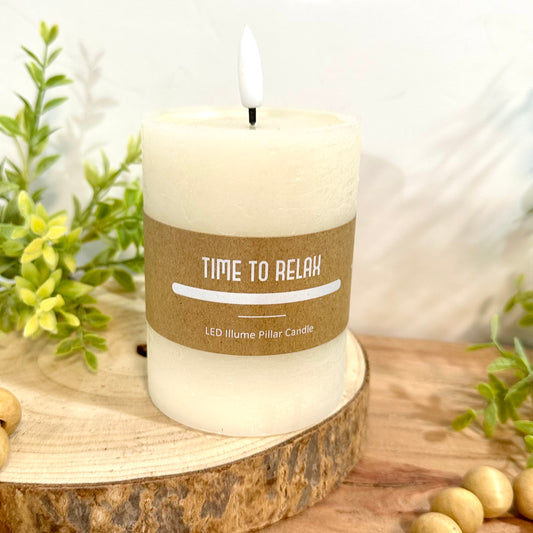 4" LED Pillar Candle