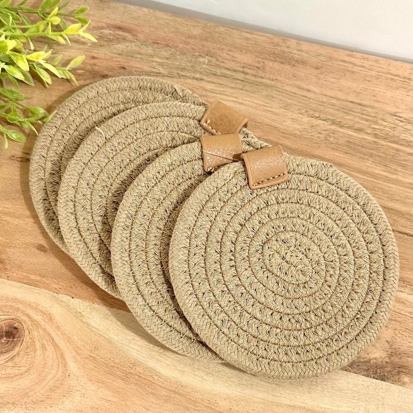 Round Sand Coasters (Set of 4)