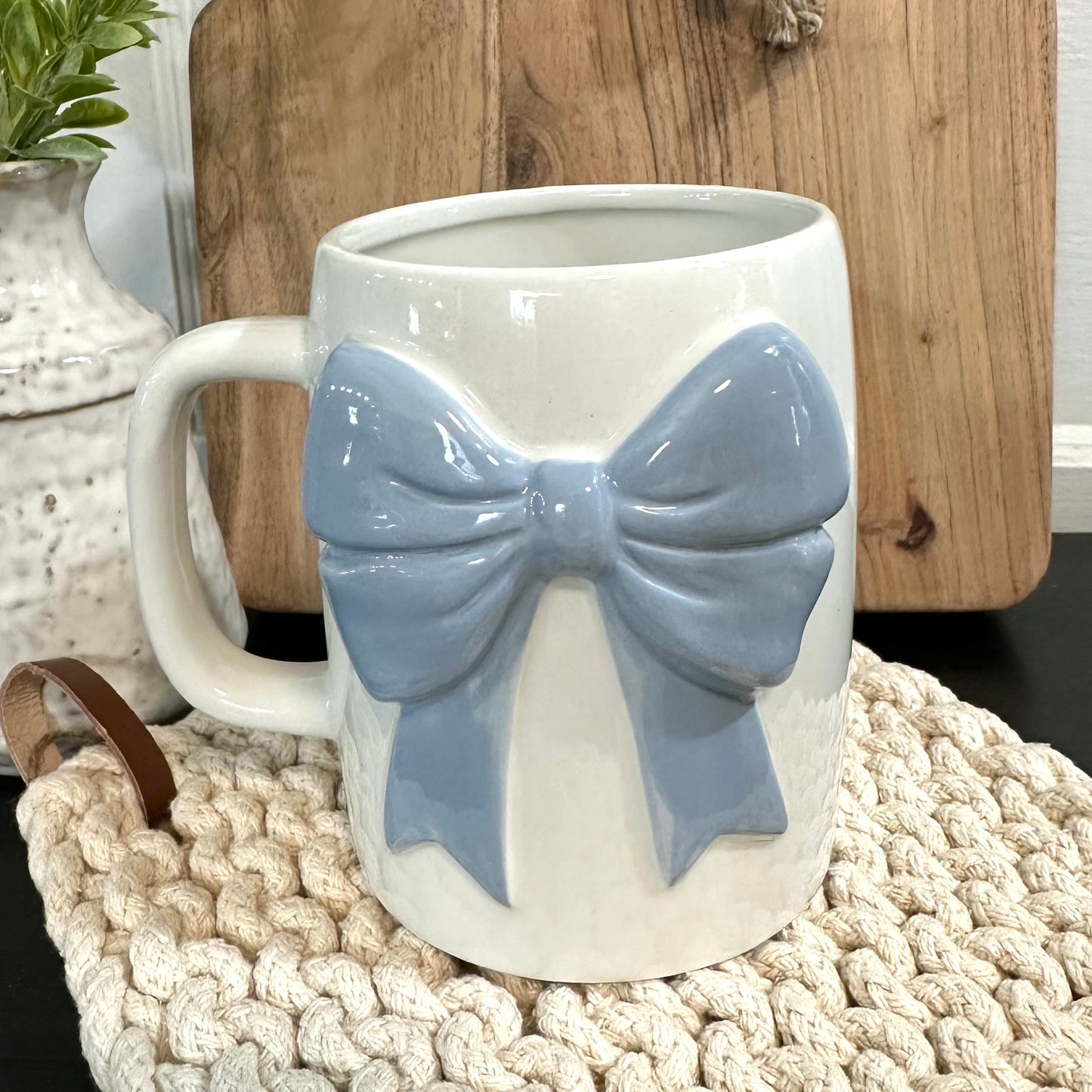 Blue Bow Mug