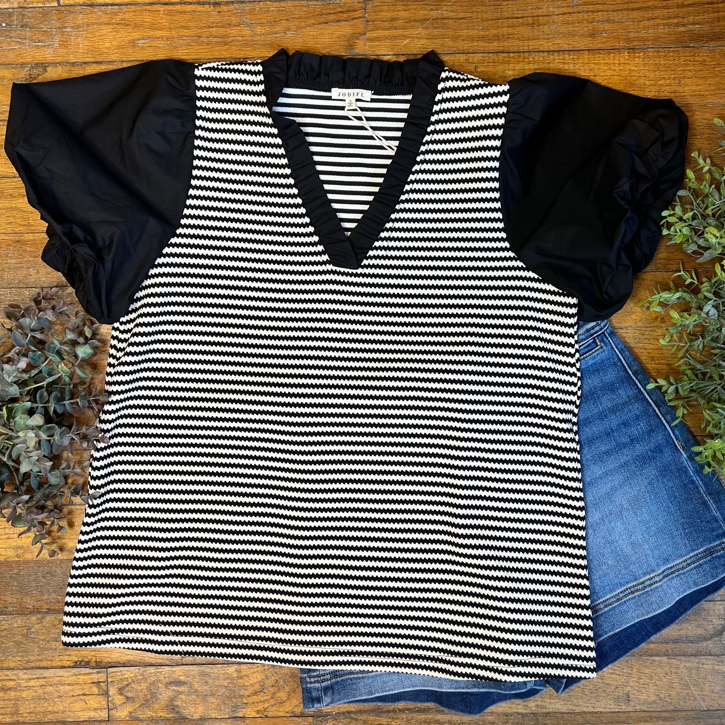Stripes and Solid Top
