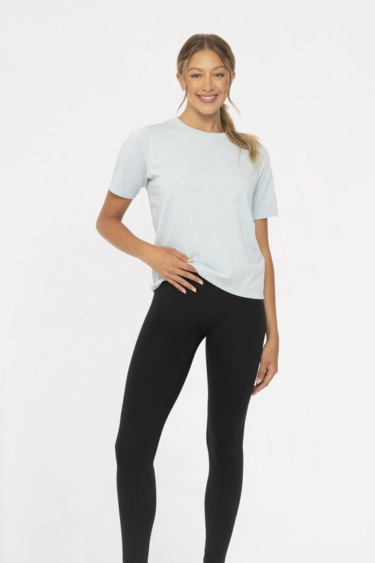 Box Fit Tee in Black, Gray & White