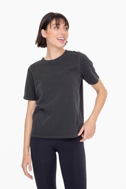 Box Fit Tee in Black, Gray & White