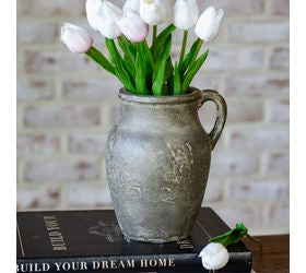 Antique Charcoal Handle Vase