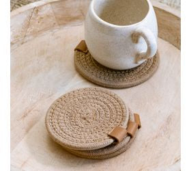 Round Sand Coasters (Set of 4)