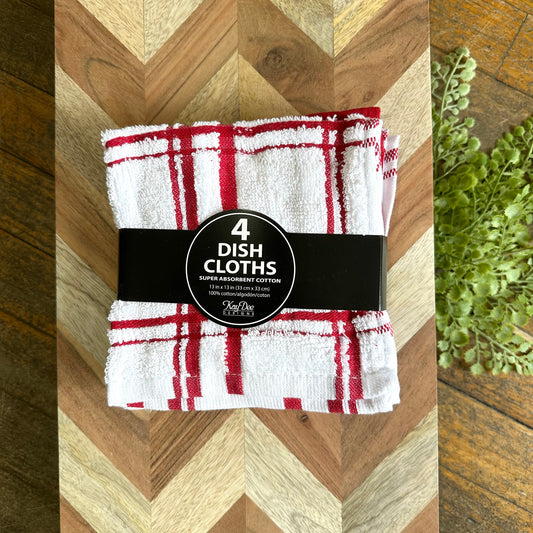 Cinnabar Dishcloths (4 Pack)