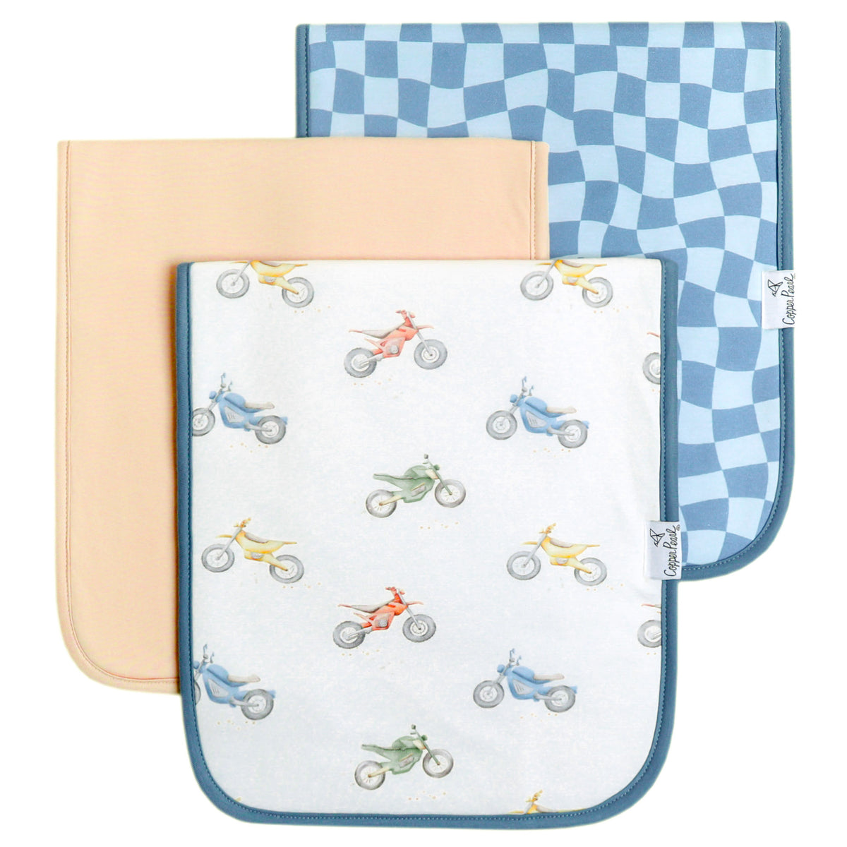 Copper Pearl Burp Cloths Set