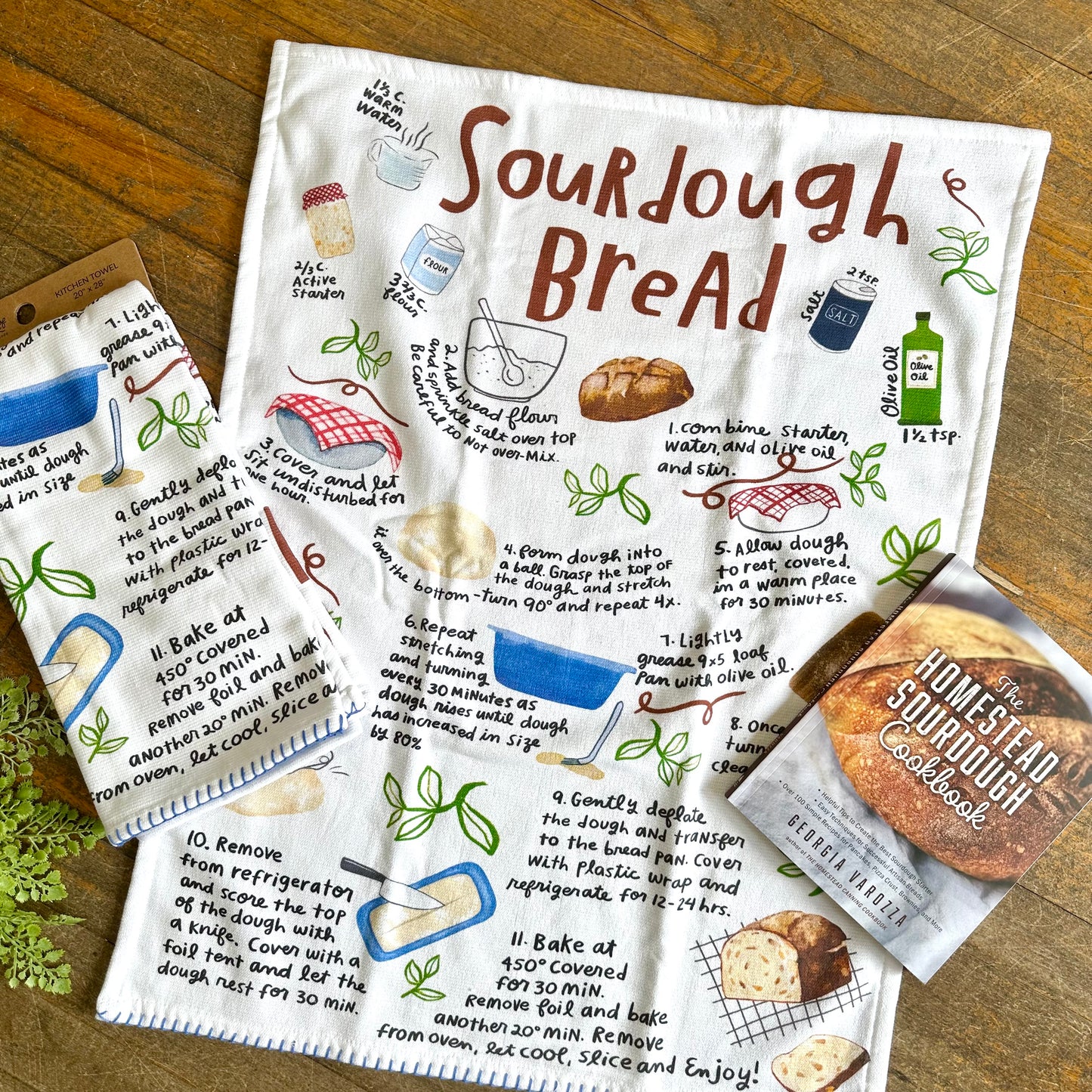 Sourdough Bread Recipe Kitchen Towel