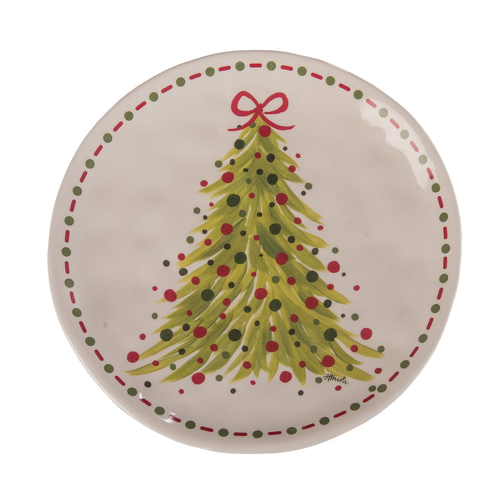 Large Dot Tree Plate
