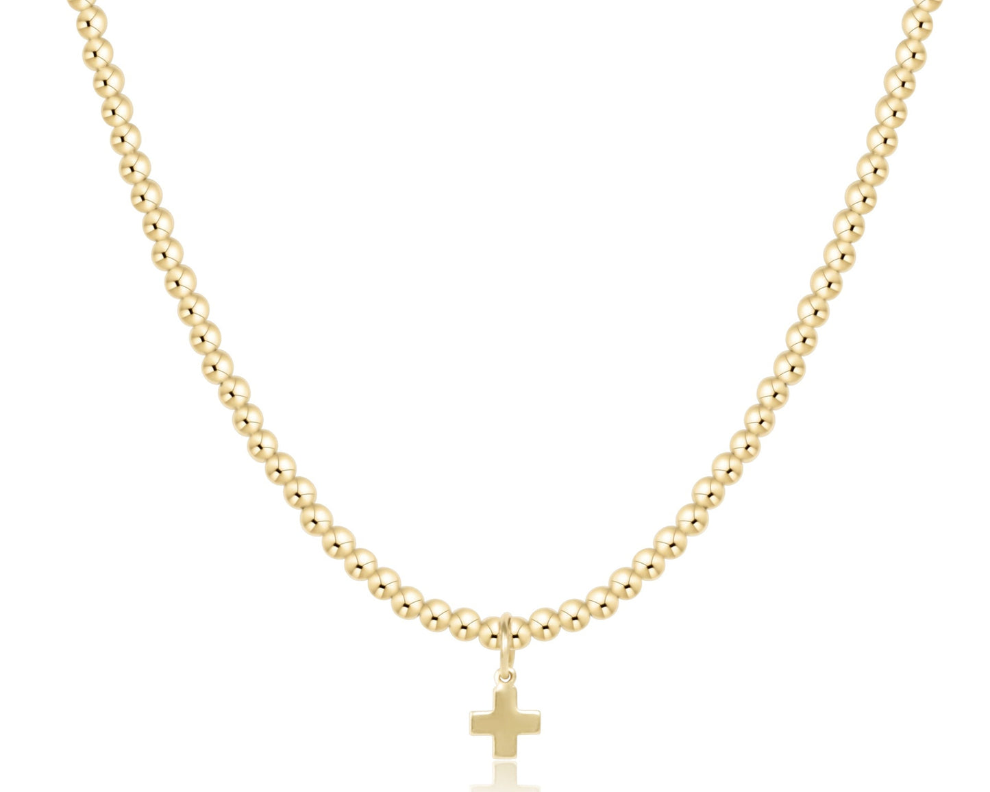 enewton 17" Bead 3mm Signature Cross