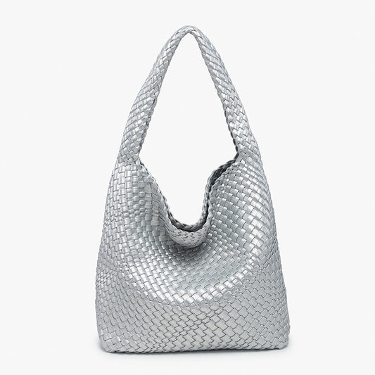 Jen & Co Woven Slouchy Hobo