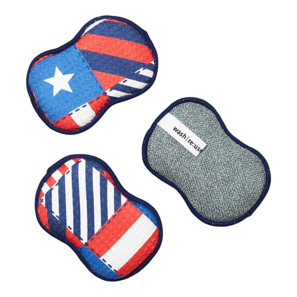 Once Again Sponge Set- Flag Quilt