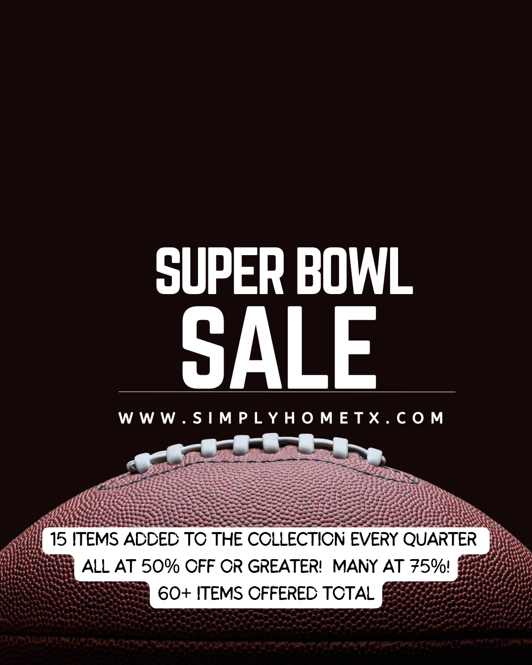Super savings during the Super Bowl Game 