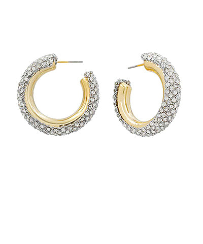 Rhinestone Hoops