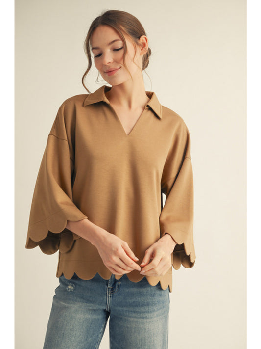 Scallop Trim Top