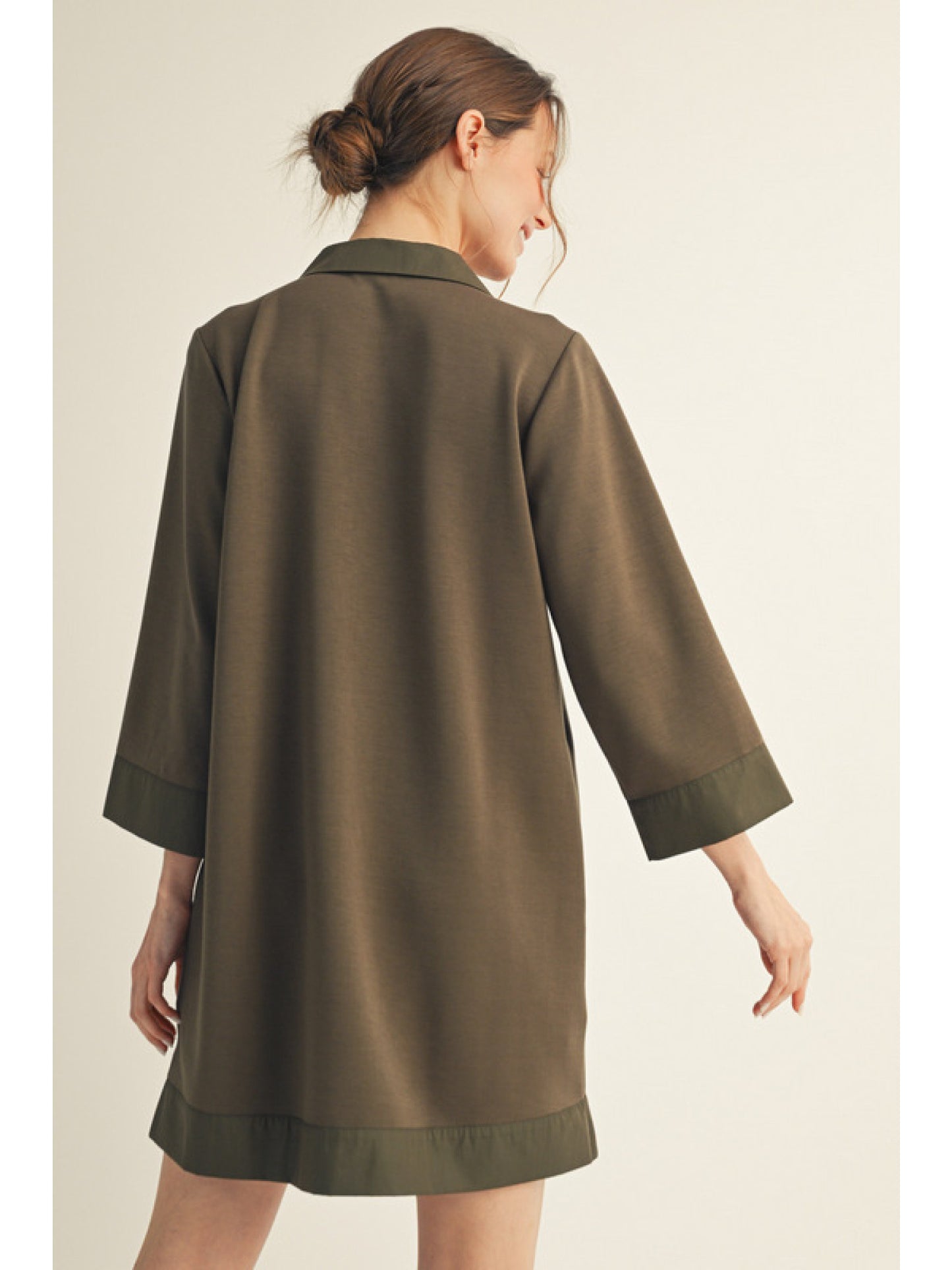 Solid Shift Dress