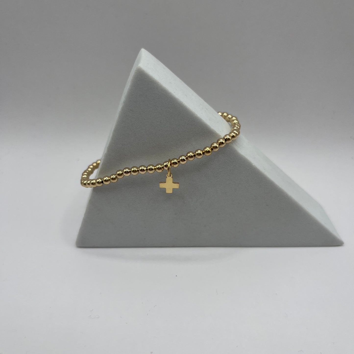 enewton Gold Cross Charm 3mm Bracelet