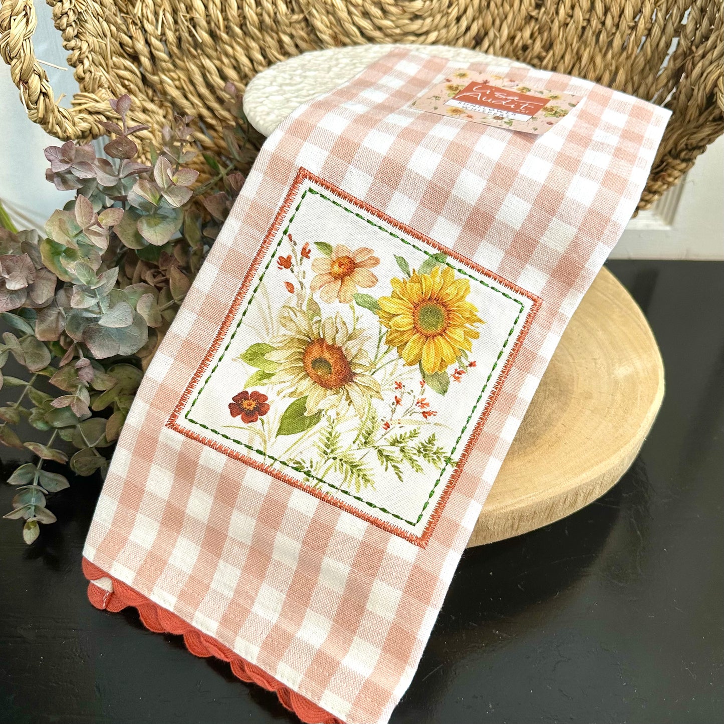 Sunflower Whispers Tea Towel